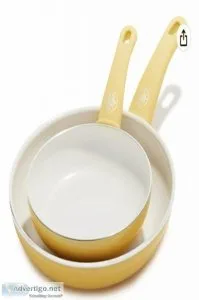 GreenLife Soft Grip Healthy Ceramic Nonstick 7&quot and 10&quot 