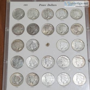 L Peace dollar coins for sale