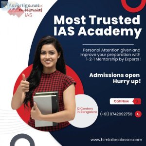 Get admissions for ias classes with the best ias coaching in ban