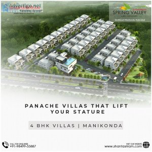 3 and 4bhk gated community villas in Manikonda | Shanta Sriram
