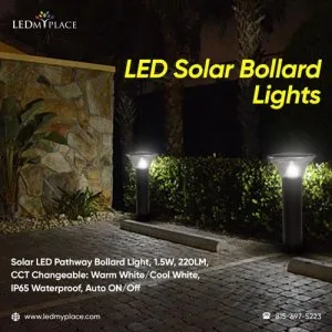 Shop Now LED Solar Bollard Lights for Your Exterior Locations