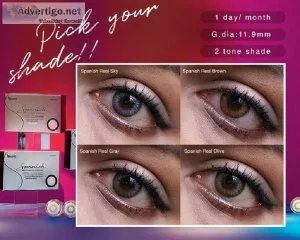 Premium monthly colored contact lenses