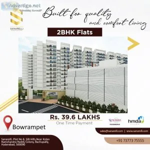 2 bhk apartments for sale in bowrampet | sanarelli
