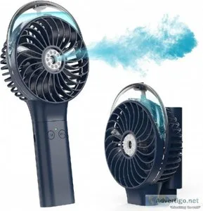 Portable Handheld Misting Fan 3000mAh Rechargeable Mist Fan