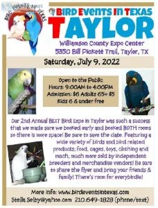 Taylor Exotic Bird Expo (near Austin)
