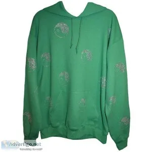 Buy Green Rhinestone Hoodies for Women &ndash API THE LABEL