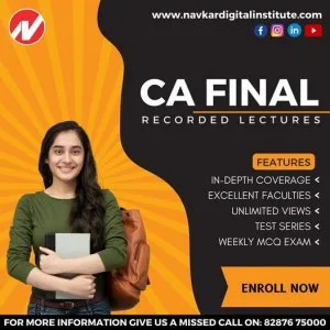 Buy ca final video lectures & pendrive classes from navkar digit
