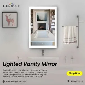 Shop Now Lighted Vanity Mirror Give Your Bathroom a Touch of Gla