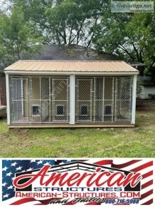 12X16 FOUR BAY DOG KENNEL