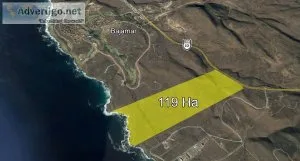 Terreno en Venta con vista al mar en Bajamar 119ha