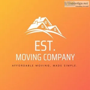 EST. MOVING COMPANY FLAT RATE NOT HOURLY ENTIRE 1 BEDROOM  2 MEN
