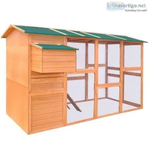 Chicken Coop Wood 295x163x170 cm