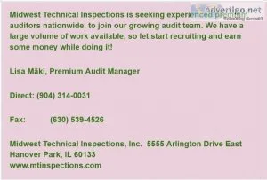 Independent Contractor for Premium Auditors