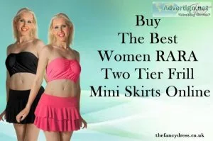 Buy The Best Women RARA Two Tier Frill Mini Skirts Online