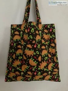 Taco Dinos Medium Tote Shoulder Bag