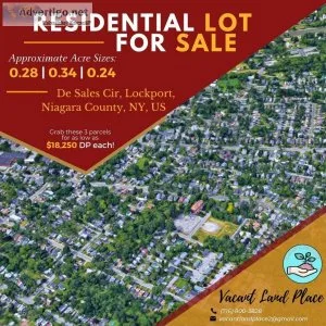 Subdivision lots located in Lockport Niagara County New York in 