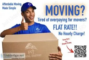 NEED MOVERS PROFESSIONAL MOVING FLAT RATE NO HOURLY CHARGE CALL 