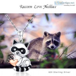 Raccoon necklace