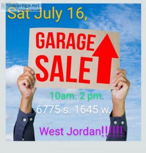 Garage Sale 6775 s. 1645 w. West Jordan
