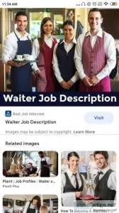 Earn 450 rs daily by doing waiter job