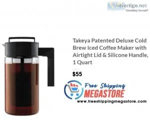 Takeya Patented Deluxe Cold Brew Iced Coffee Maker With Air Ligh