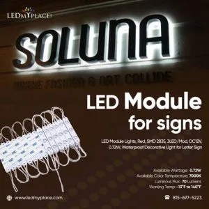 Order LED Modules for Signs and Save 50% Electricity Bill