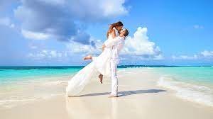 Maldives beach wedding