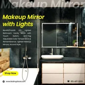 Get Makeup Mirror with Lights for a Gorgeous Bathroom from LEDMy