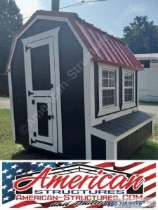 AMERICAN-STRUCTURES 6X6 CHICKEN COOP IN STOCK