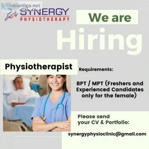 Job opening for a Physiotherapist in Bangalore