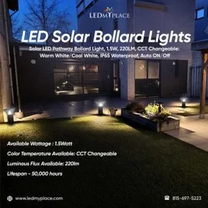 Purchase Now LED Solar Bollard Lights to Brighten Up Your Garden