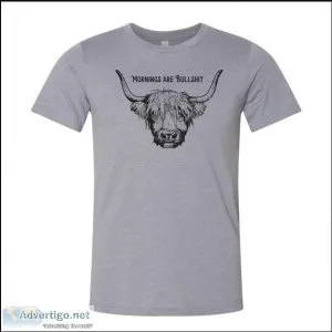 Best Mornings Are Bull T-Shirt  Ales To Trails