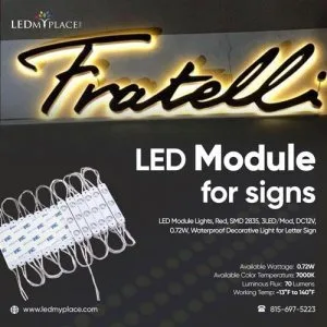 Shop Now LED Modules for Signs Offer Bright and Crisp Lighting
