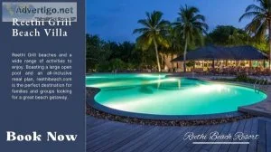 Book now - reethi grill beach villa - maldives best resorts - re