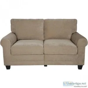 BROWN MICROFIBER LOVESEAT4 DRAWER DRESSERWOODEN LIVING ROOM TABL