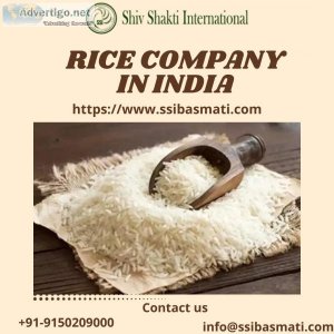 Rice company in india | shiv shakti international