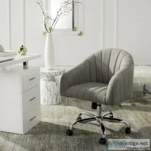 Buy Themis Chrome Leg Swivel Office Chair Online at American Hom