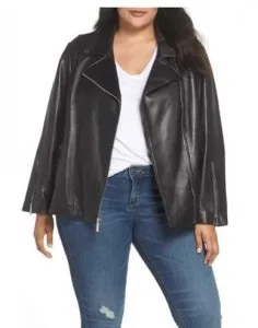High-Quality Women s Plus Size Leather Jacket - Zooloo Leather