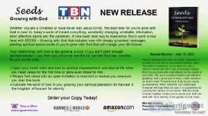 TBN NEW RELEASE - Seeds Growing with God