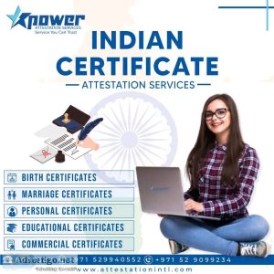 Indian certificate attestation in uae