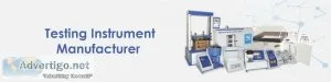 Testing instrument & equipment manufacture in india