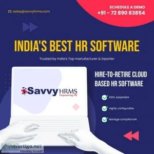 Best hr software for startups -savvy hrms