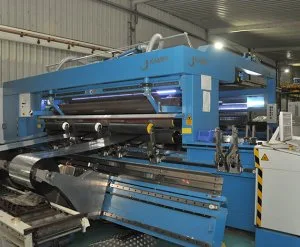Corona treated pet film for food industry