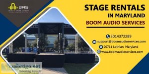 Stage Rentals in Maryland - Boom Audio Services