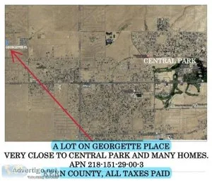 LOT NEAR CENTRAL PARK LOCATED ON GEORGETTE PLACE CALIFORNIA CITY