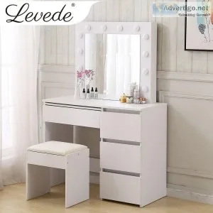 Levede Dressing Table tool Set LED Makeup Mirror Jewellery organ