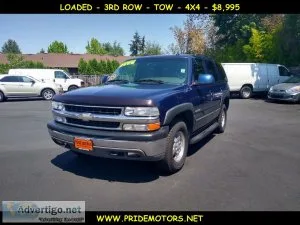 2003 CHEVROLET TAHOE LT 4X4  3RD ROW  LEATHER  TOW