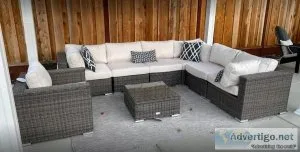 Luxurious 8 Pcs Outdoor Patio Furniture for Sale (Rockies) Cozy 