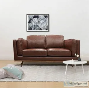 3 Seater Recliner Sofa In Faux Leather Lounge Couch in Brown