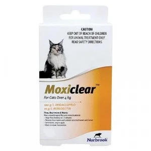 Buy Moxiclear For Large Cats Over 4 Kg Orange  DiscountPetCare